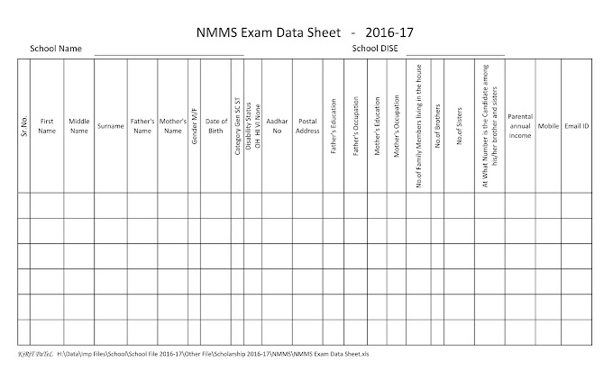 NMMS Examination Information 