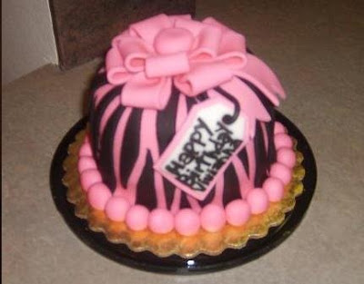 Zebra Birthday Cakes on Ooh Lala S Cakes  By  Ashley  Pink Zebra Cake