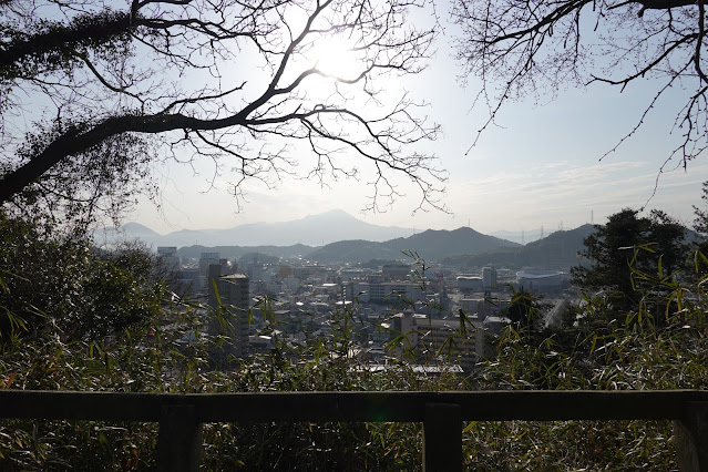鳥取県米子市久米町 飯山城跡 (采女丸)からの眺望