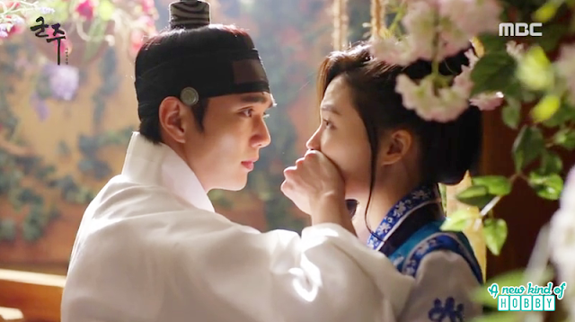 Crown prince with Hwa Goong at the flower garden - Ruler: Master of the Mask: Episode 1 & 2 
