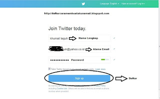 CARA MEMBUAT TWITTER TANPA NO HP