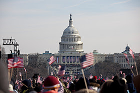 Getty Images, Obama inauguration crowd--US Capitol