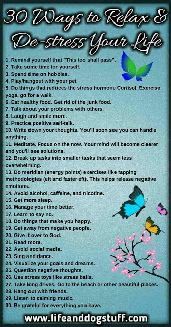 30 Ways to Relax and De-stress Your Life