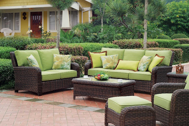 Green Wicker Furniture 