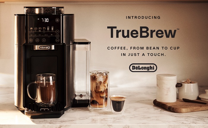  De'Longhi TrueBrew Drip Coffee Maker, Built in Grinder