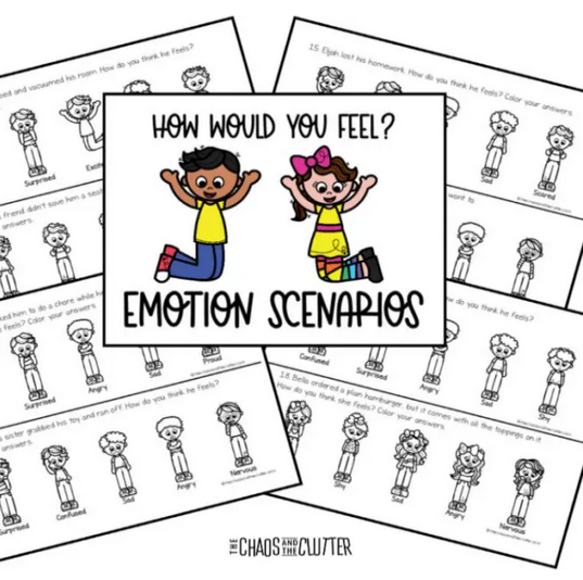 Emotions scenarios printable pack