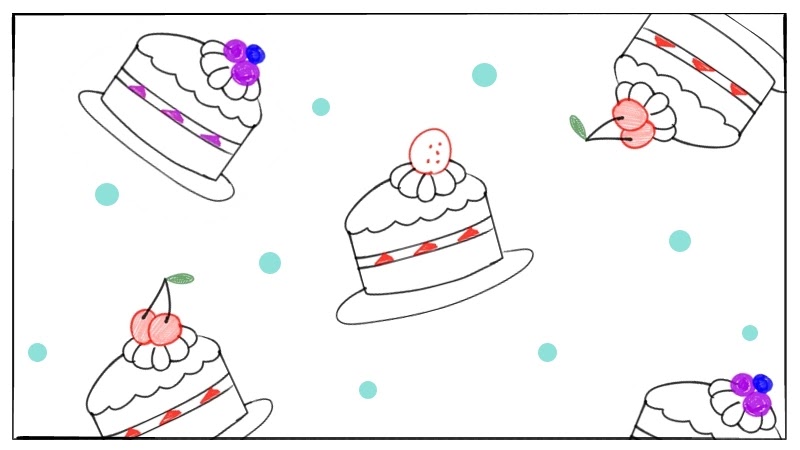 簡単なショートケーキのイラストの描き方 遠北ほのかのイラストサイト
