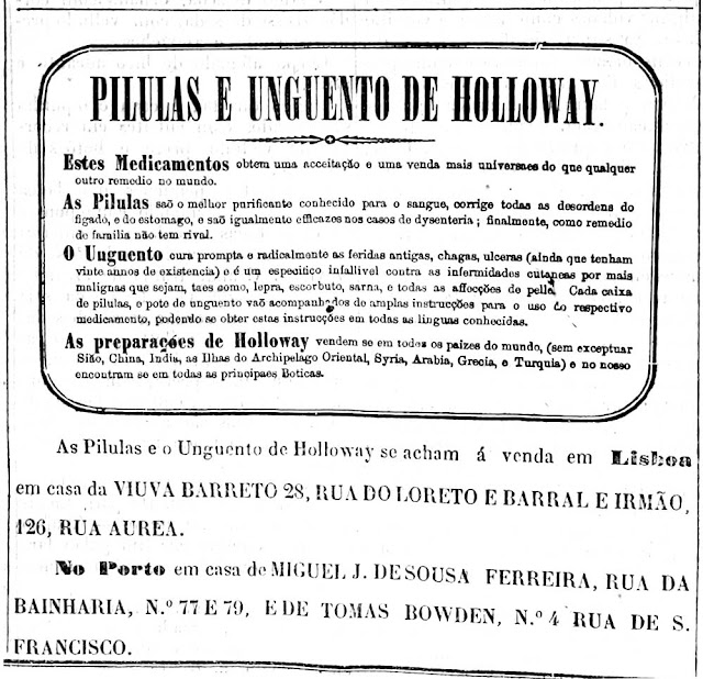 Publicidade: Pilulas e unguento de Holloway