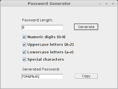 Java Password Generator