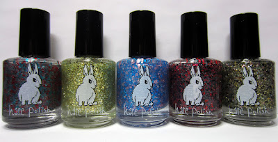 Pictures of the Hare Polish spring 2013 collection, The Last Queen of France, Let Them Eat...What?, Rococo Grandeur, Party Palace, Return to Nature, Hooky at the Hamlet,blog, nail polish, blogg nagellack