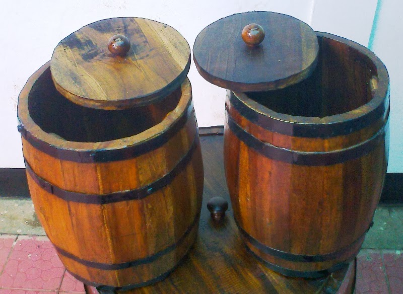 Barrel Kayu Tong Kayu Ember Kayu Classic Crafts