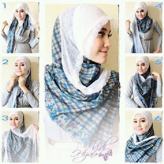 cara memakai pashmina simple dan modis cara memakai pashmina satin