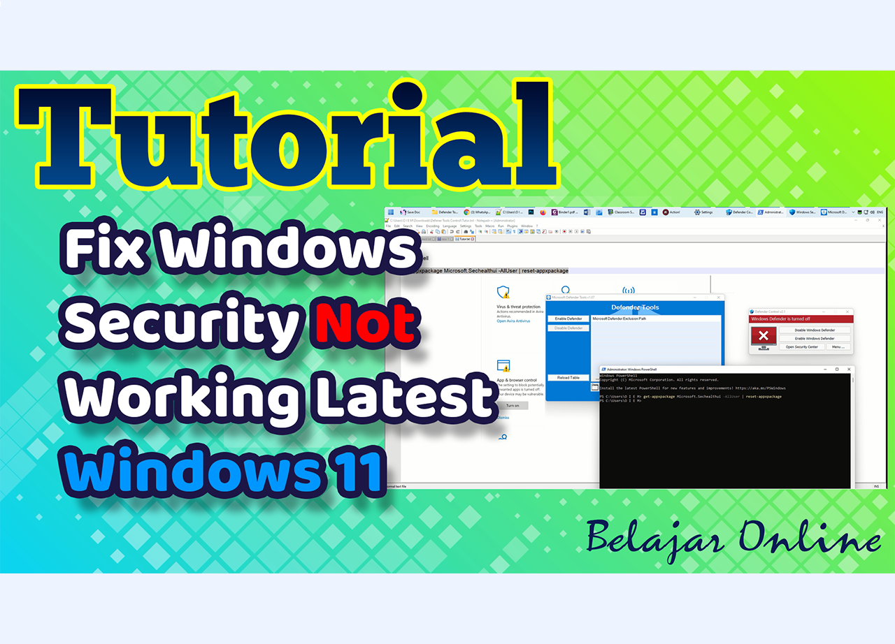 Fix Windows Security Not Opening or Working Latest Windows 11