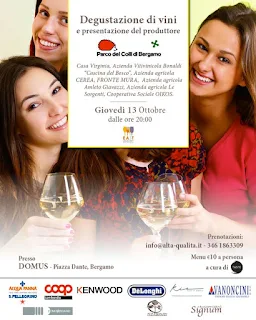 Aperitivo con il produttore 13 Ottobre Bergamo