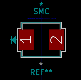 Diode Footprint With Text Moved