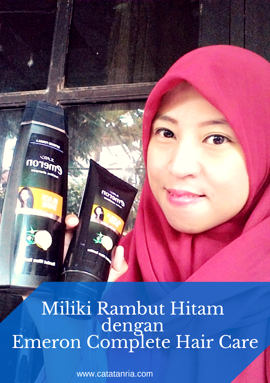 Catatan Ria Miliki Rambut Hitam Berkilau Dengan Emeron Complete