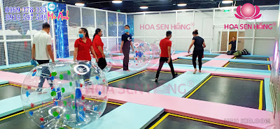 trampoline - sàn nhún - sàn bậc thể lực - jump arena