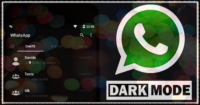 واتساب يبدأ إختبار ميزة الوضع الليلي المظلم Dark Mode في واتساب