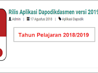 Aplikasi Dapodik Versi 2019.B (Dapodikdasmen) Dilengkapi Buku Panduan