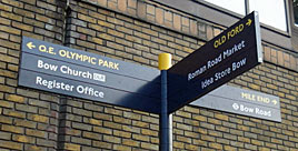 plaque at Lewisham station