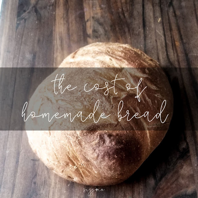 the cost of homemade bread