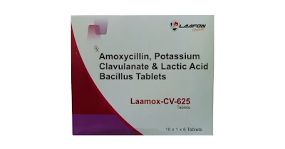 Amoxycillin and Potassium Clavulanate Tablets | Laamox CV 625