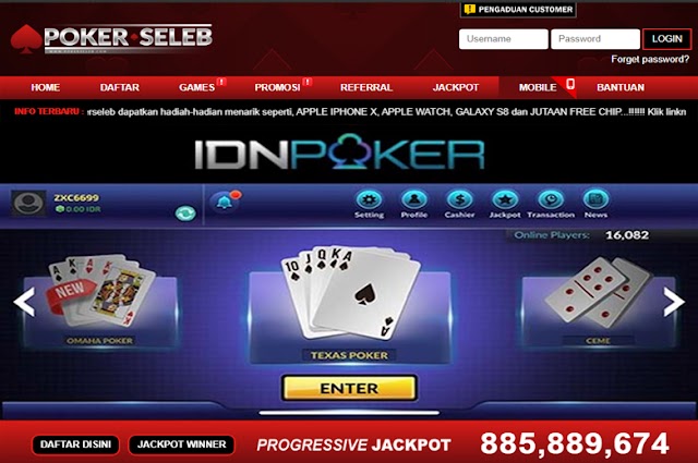 POKERSELEB.com | Situs Poker Online Deposit Pulsa Terpercaya dan IDN Poker Uang Asli