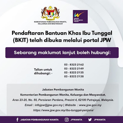 Cara Mohon Bantuan Khas Ibu Tunggal