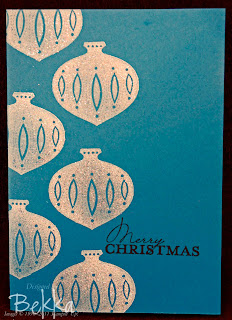 Sparkly Contempo Christmas card