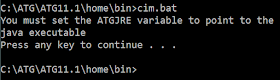 ATGJRE Error ATGJRE Error