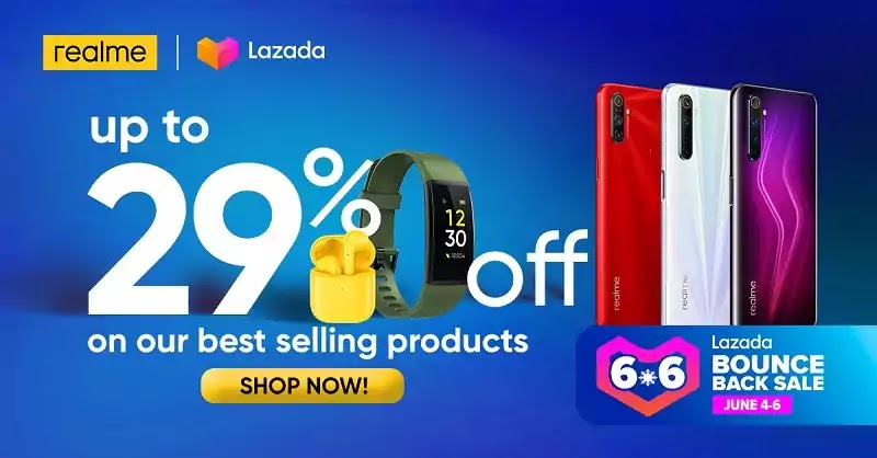 Realme Participates at Lazada 6.6 Bounce Back Sale