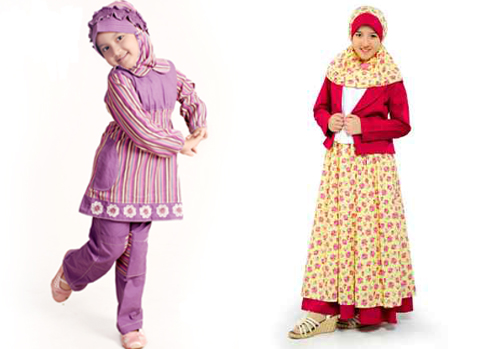 gambar baju muslim anak perempuan