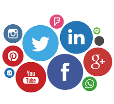 logotipo de las principales redes sociales,Facebook,Twitter,Linkedin...