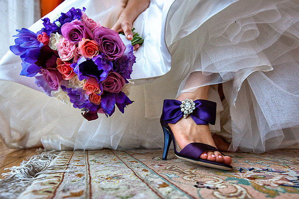 New Purple wedding shoes