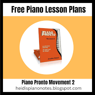 Free Piano Lesson Plans, Piano Pronto Movement 2