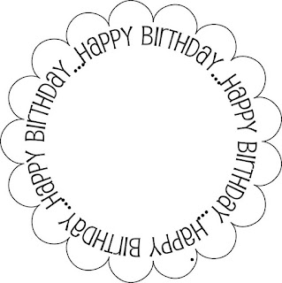 happy birthday circle