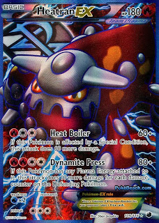 Heatran EX Full Art Plasma Freeze Pokemon Card