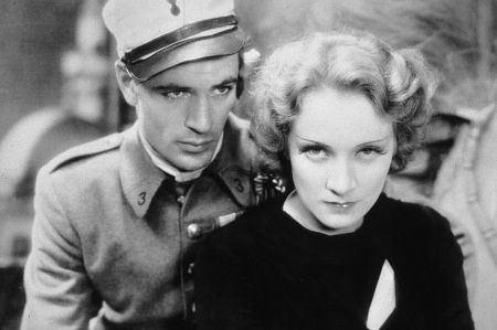 Gary Cooper y Marlene Dietrich