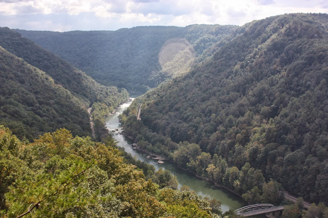 Beautiful Kanawha River from above