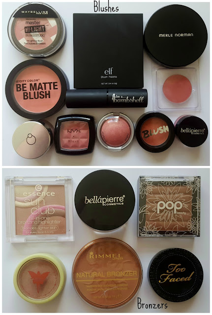 blushes, bronzers