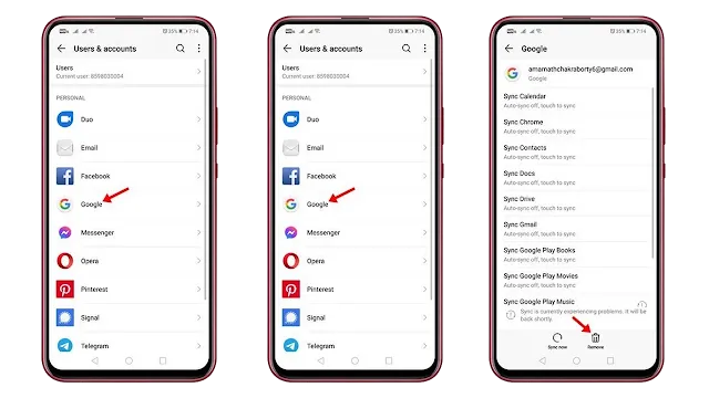 كيفية إزالة حساب Google من هاتف أندرويد Remove Google Account