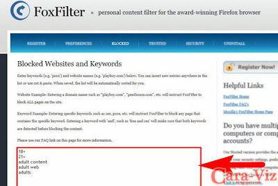 Cara Memblokir Website dan Situs-Situs Tertentu dengan Firefox Add-ons