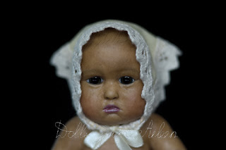 OOAK artist baby girl doll's face