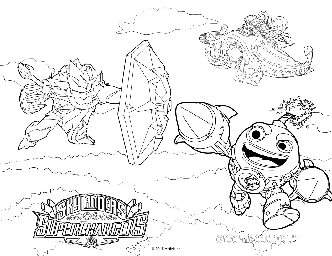 Disegni da colorare SKYLANDERS