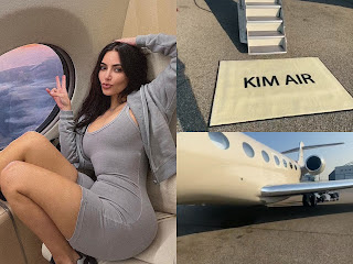 Kim Kardashian gives Tour to her Lavish Private Plane 'Kim Air'