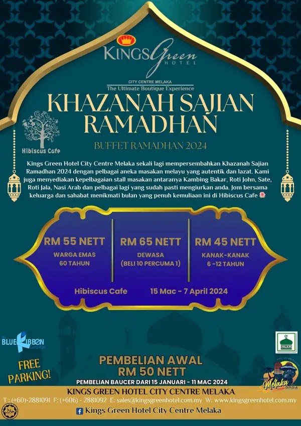 Poster Buffet Ramadhan 2024 di Kings Green Hotel City Centre