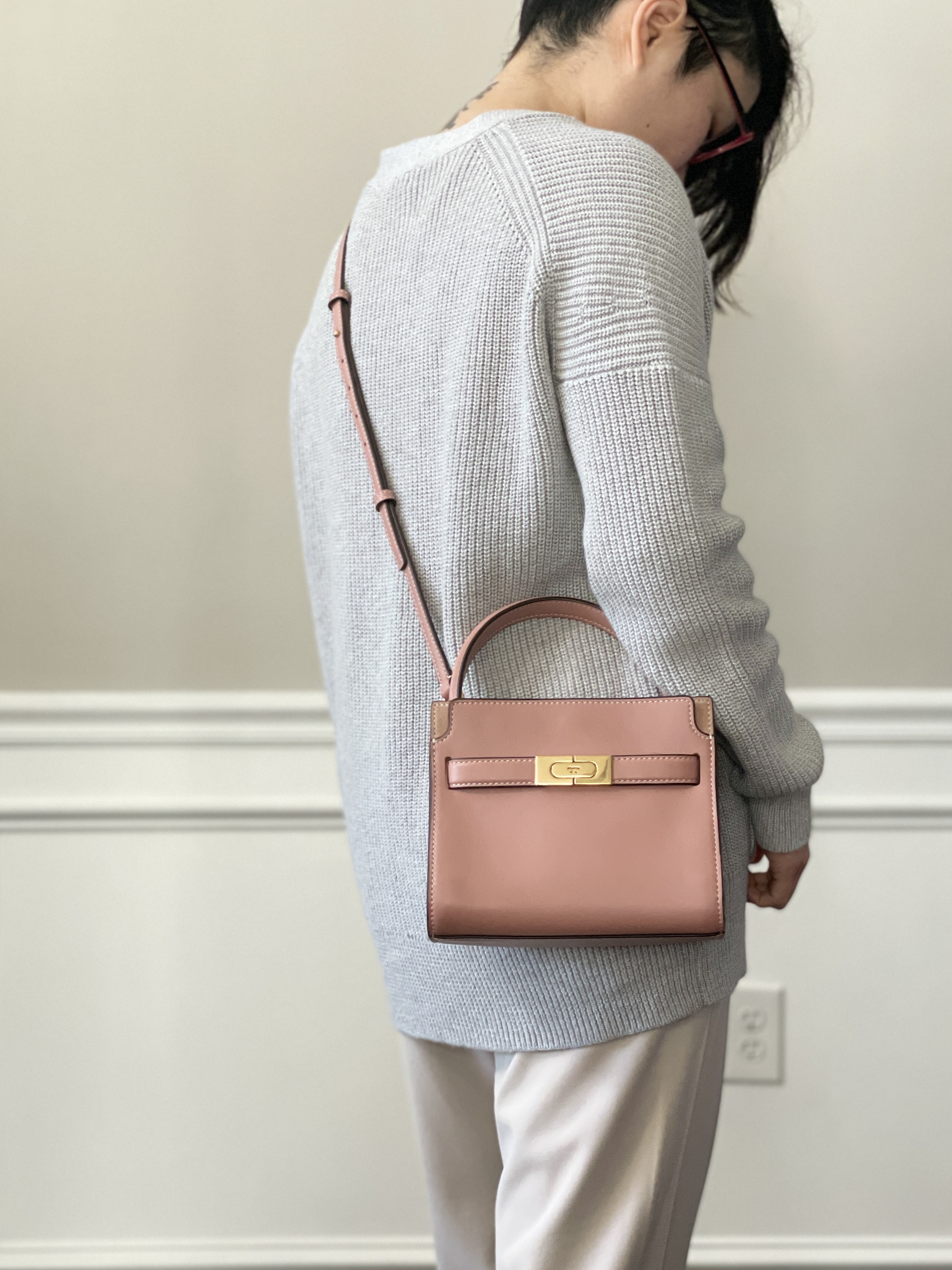 Review! Tory Burch Lee Radziwill Petite Double Satchel Bag