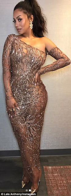 'You are as beautiful now as ever before!': Carmelo Anthony sends birthday tribute to ex La La after she attends BET Awards in sheer dress