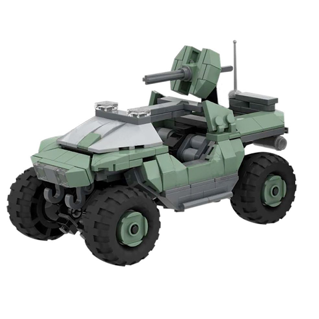 Lego-Compatible Warthog for Lego Minifigure Spartans