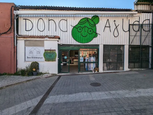 Facade of Dona Ajuda in Lisbon in April